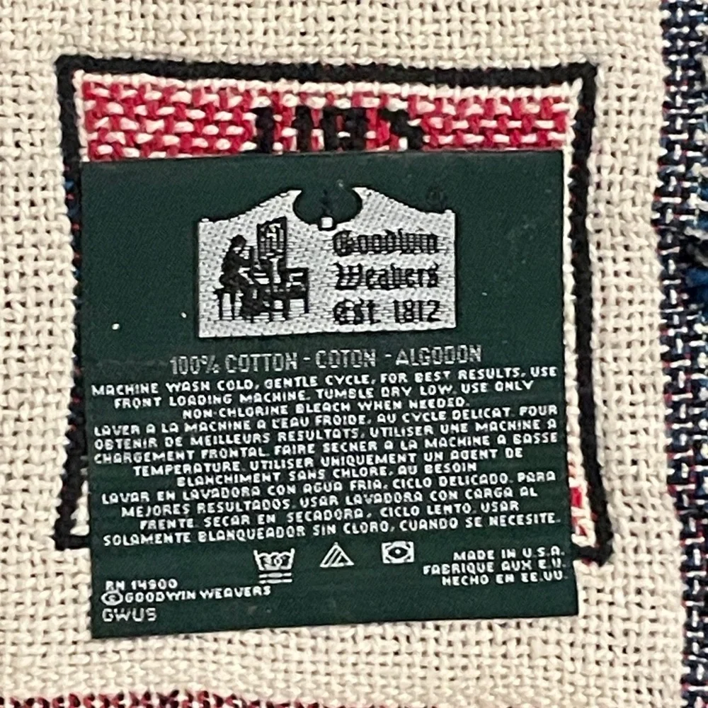 Goodwin Weavers 100% Cotton Woven First Responders Blanket Throw